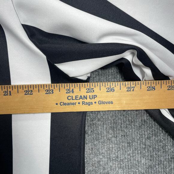 Smitty 1/4 Zip Referee Shirt Men's 2XL Black/White Long Sleeve Stretch Mesh - Picture 6 of 9